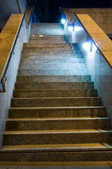 Fototapeta na wymiar Treppe in Nacht