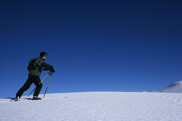 skifahrer am horizonz
