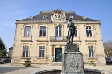 NAPOLEON BONAPARTE devant l'hôtel de Ville de Brienne le Château