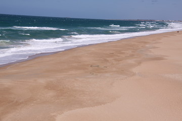 Fototapeta na wymiar Atlantico salvaje en Cadiz