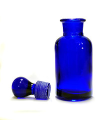 Blue Apothecary Bottle
