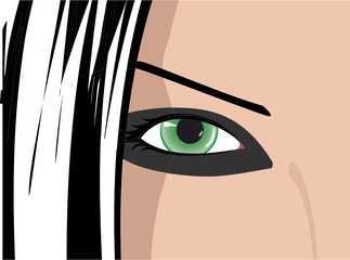 Vector green eye