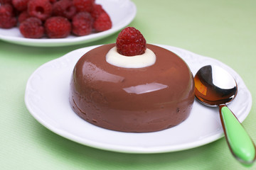 Chocolate blancmange