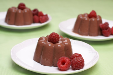 Chocolate blancmange