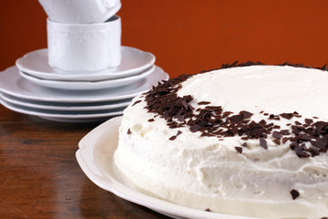 Torte with chocolate chips