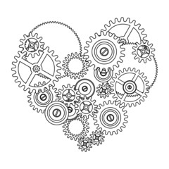 gear love heart