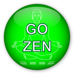 Glassy Button Go Zen 020