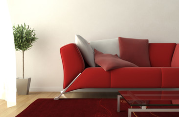 interior design modern living room detail