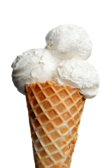 vanilla ice cream cone