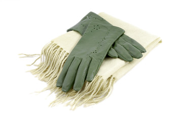 szal i rękawiczki