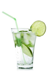 glass of  mojito isolated
