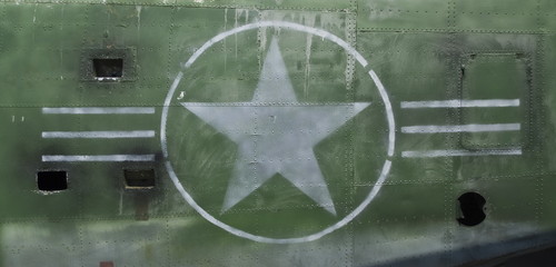 Tail of World War II Airplane - landscape
