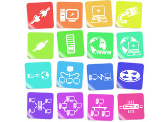 Network vector iconset