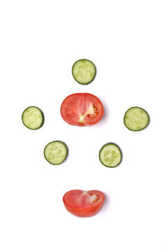 ogórek i pomidor