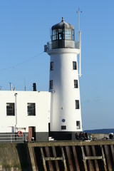 Fototapeta na wymiar Scarborough Lighthouse in Yorkshire Great Britain