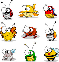 Cartoon insects