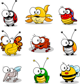 Cartoon insects
