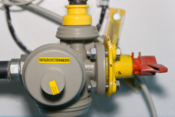 Gasmangelsicherung, Hebel, Sperrhahn