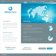 Web site design template 7, vector