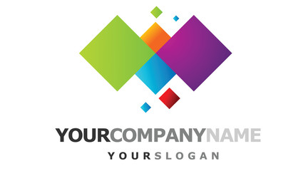 Abstract colorful company logo design