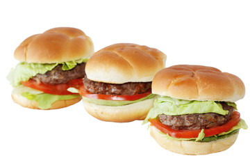 Three Hamburgers