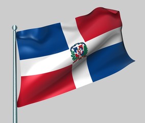 Nationalflagge Domenikanische Republik