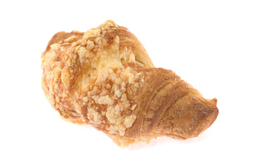 Croissant isolated on white.