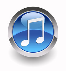 Music glossy icon