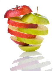 Fototapeta na wymiar mixed apple