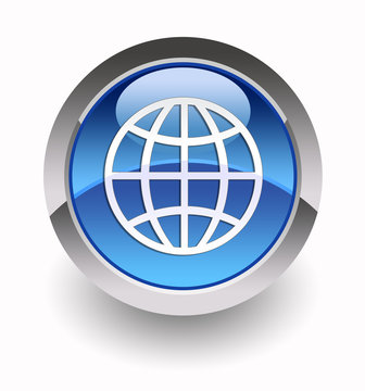 World glossy icon