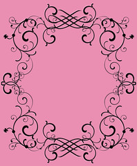 black on pink culed frame