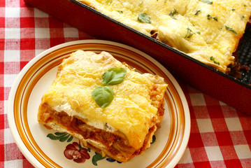 Lasagna with bolognese sauce