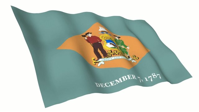 Delaware (US) Animated Flag