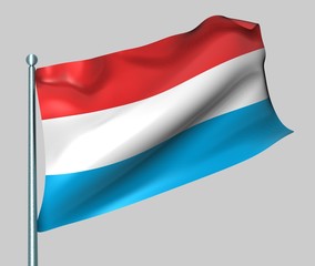 Nationalflagge Luxemburg