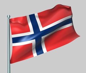 Nationalflagge Norwegen