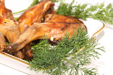 roasted rabbit