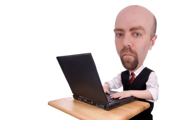 Businessman on laptop