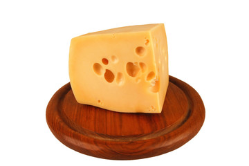 yellow cheese on board