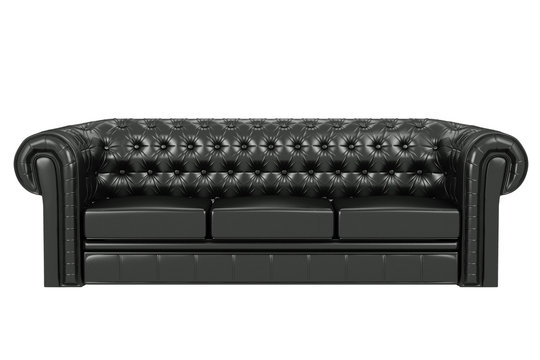 Schwarzes sofa 3d