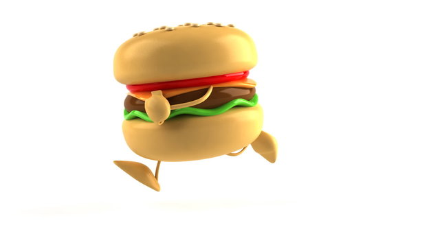 Hamburger qui court