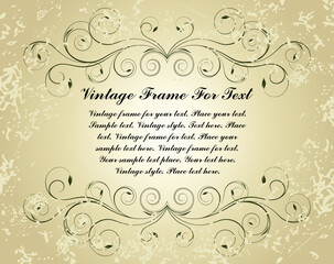 grunge vintage frame
