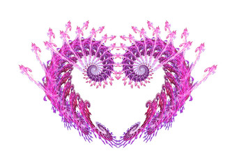 Grunge Heart - with clipping path