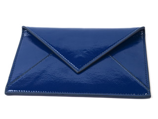 blue leather envelope