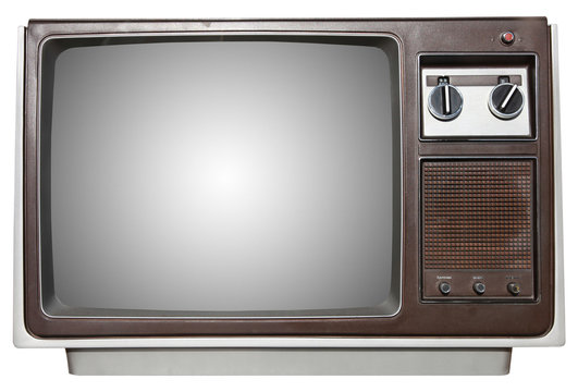 old television with clip-path