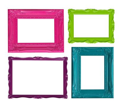 Colorful picture frames