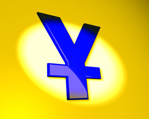 Obraz premium Yen symbol
