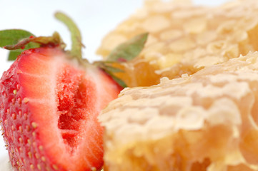 honey and strawberry