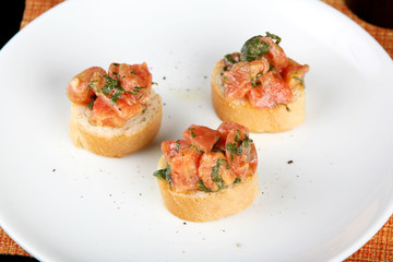 Smoked Tasmanian salmon on toast