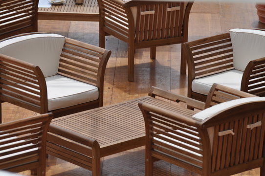 salon de jardin ext&eacute;rieur en teck - d&eacute;tente et relaxation