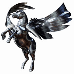 Silver Winged Horse - 14093641